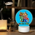 thumbnail image 6 of Luigi Super Mario Brother Round Acrylic Night Light Decoration USB Cable LED Lamp Base with Touch Control Adjustable 3 Light Modes Nightlight Decor, 6 of 9