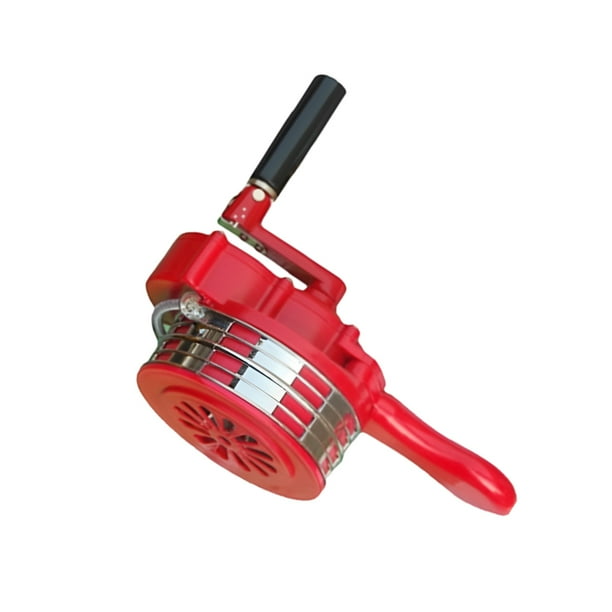 Cuerno de sirena Riwesomey manual portátil Alarma de metal rojo verde