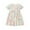Beige, variant on MXIEZI Girls Floral Print Dress for 2-8T Summer Cotton Sundress for Baby Kids A-Line Short-Sleeved Princess Dress