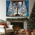 thumbnail image 6 of Virelaxpo Large Christmas Tapestry Wall Hanging for Room Decor, Festive Polyester Fabric 150x90cm Washable Home Accent, 6 of 6