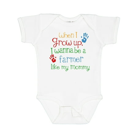 

Inktastic Farmer Like Mommy Gift Baby Boy or Baby Girl Bodysuit