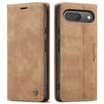 thumbnail image 2 of CaseMe Leather for Google Pixel 9/9 Pro Case, Flip Wallet Leather Case with Card Holder Magnetic Closure Shockproof Kickstand Protective Phone Cases Cover for Google Pixel 9/9 Pro,Brown, 2 of 12