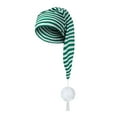 thumbnail image 2 of Qicasul Christmas long striped Winter Pajama Hat Night Cap Unsex Adjustable Sleeping Caps Green, 2 of 5