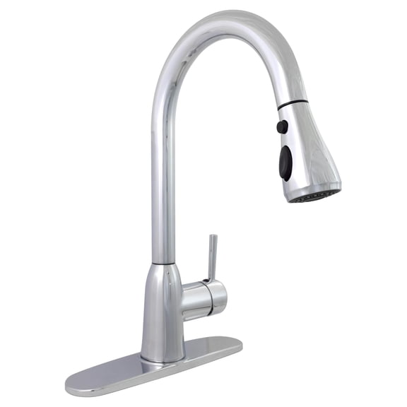 Phoenix Faucets PF231366 Premium Slimline Single Handle w/Power Boost  Pull Down Kitchen Faucet - Chrome