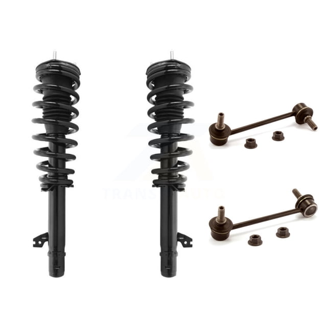 Transit Auto Front Complete Shock Assembly and TOR Link Kit for Car 2009-2013 Mazda 6 Excludes Sport Suspension - Left Right Side (Driver Passenger) KSS-100656
