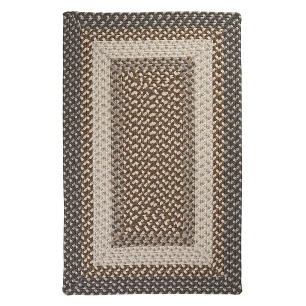 Colonial Mills TB49R Tiburon Indoor/Outdoor Braided Rug Misted Gray