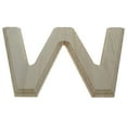 thumbnail image 2 of Unfinished Wooden Arial Font Letter W (6.25 Inches), 2 of 2
