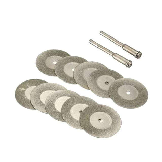 10Pieces Mini Disc Corte De Diamante Piedras Preciosas Disc Corte De Y Ejes De árbol 20 mm sin agujeros Macarena Discos de corte de diamante