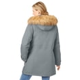 thumbnail image 3 of Woman Within Plus Size Arctic Parka Jacket & Hood 34" Long Down Blend Winter Coat, 3 of 6