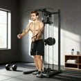 thumbnail image 2 of Soozier Cable Machine Dual Pulley System with Pull up Bar and 14 Positions, 2 of 10