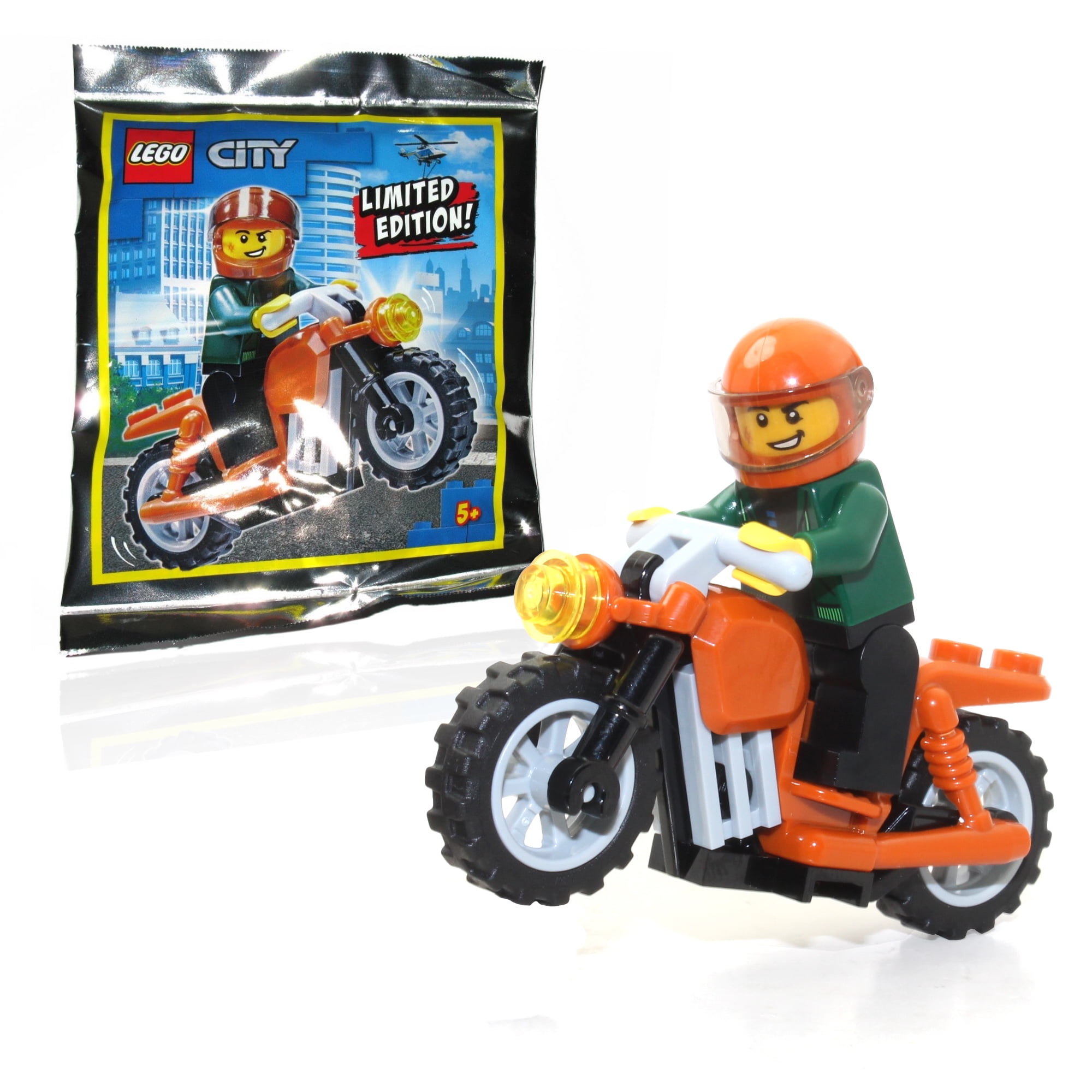 LEGO Town City - Cool Kid Dark Orange Motorcycle Foil Pack Limited Edition (16 Pieces) - Walmart.com