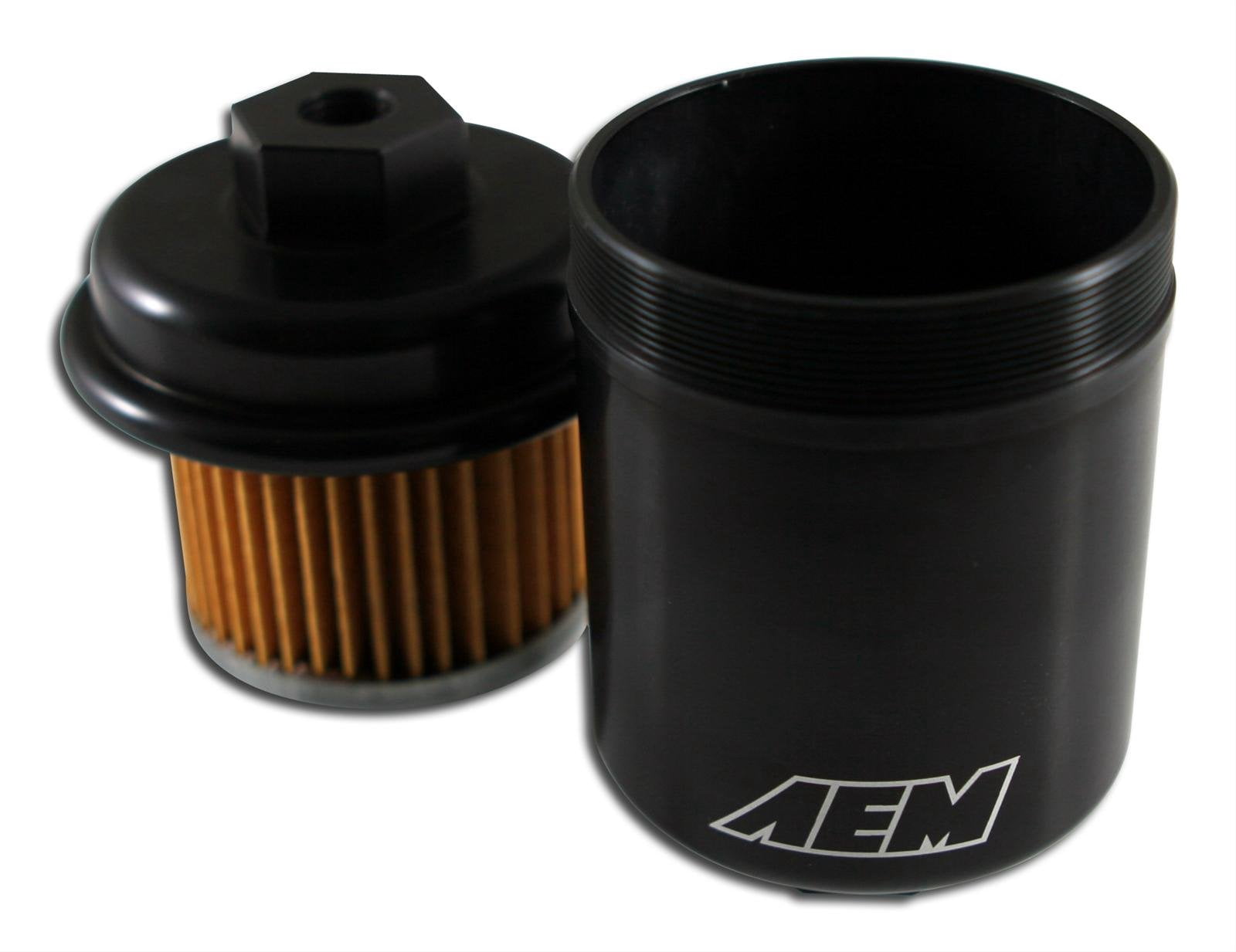 AEM 25-200BK High Volume Fuel Filter - Black