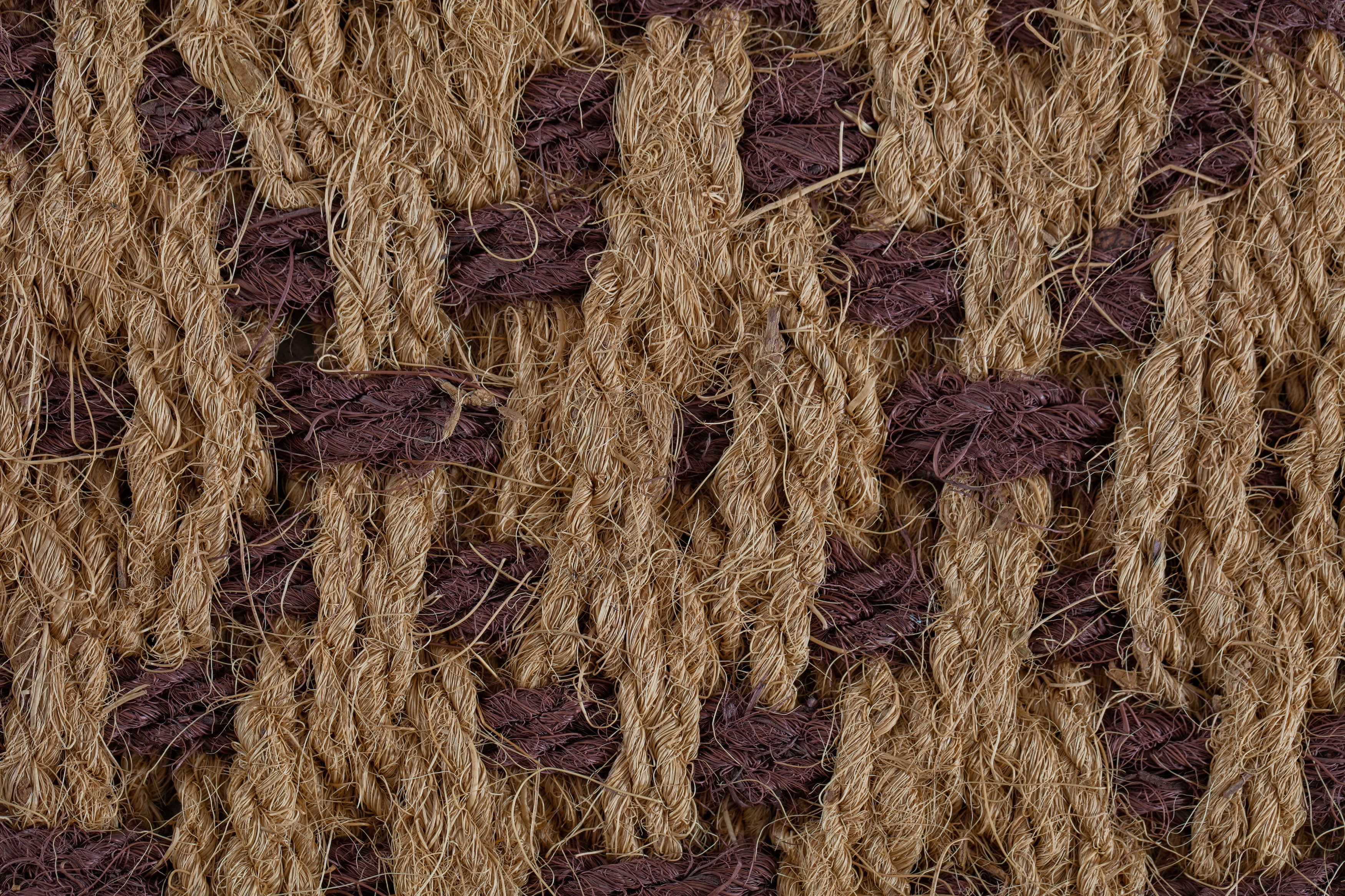 Black Metal Boot Tray with Tan & Dark Brown Coir Insert
