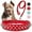 Red, variant on esafio Dog Collar with Leash,Durable Rivet PU Leather Dog Collars for Pit Bull Etc