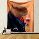 thumbnail image 4 of Capybara Club pintura de pared divertida, tapiz de Humor Capybara, tamaño grande, tapices, sala de estar, decoración del hogar, 4 of 4
