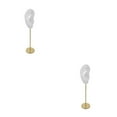 thumbnail image 1 of kurtrusly Earring Display Stand Human Ear Model Organizer Holder Showcase Stud Jewelry Right Translucent Height: 18cm 2Set, 1 of 6