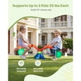 thumbnail image 3 of Kids 360 Degree Rotating Seesaw Teeter Totter with Handles 55 lbs Load Capacity per Seat Outdoor Playground Equipment for Children Aged 3 Plus Multi Colored, 3 of 7