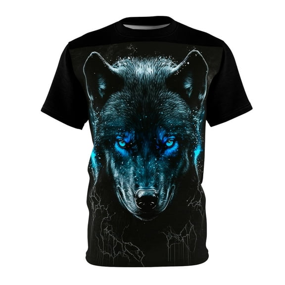 Dark Wolf  Unisex AOP Cut & Sew T-Shirt Size: S-5XL F5 Apparel
