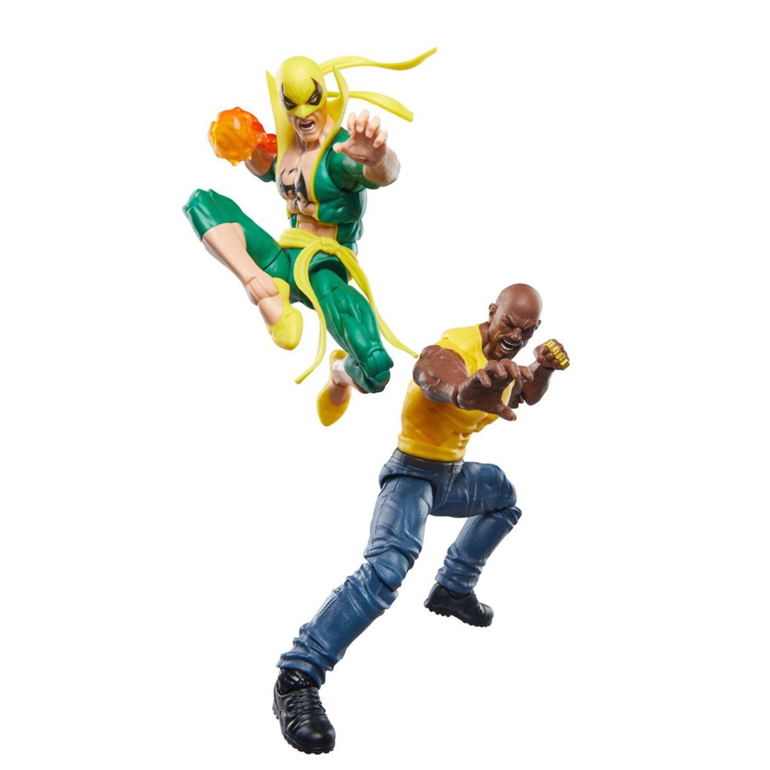 Marvel Legends Series Iron Fist and Luke Cage, 6" Comics Collectible Action Figures