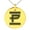 Gold, variant on Stainless Steel Letter P Initial Empire Monogram Engraved Small Medallion Circle Charm Pendant Necklace