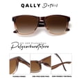 thumbnail image 3 of Lentes de Sol Cuadrados Polarizados UV400 QALLY para Mujer, 3 of 6