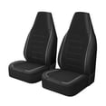 thumbnail image 3 of 2 fundas para reposacabezas de asientos delanteros y traseros, protector universal impermeable para cojines de asientos de SUV, sedanes, autos y Gris, 3 of 8