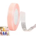 thumbnail image 2 of Champagne Pink Sheer Organza Ribbon 0.59 Inch x 50 Yards, Elegant Tulle Chiffon Ribbon Roll for Gift Wrapping, Bridal Shower, Wedding, Bouquets, Invitations and Party Decor, 2 of 3