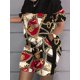 thumbnail image 2 of Conjunto de dos piezas con estampado de patchwork, conjuntos de camiseta y pantalones cortos de manga corta con cuello redondo, ropa de mujer, 2 of 4