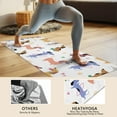 thumbnail image 4 of Dachshund Sport Hot Yoga Mat Towel Non Slip for Hot Yoga - Quick-Drying Yoga Mat Cover with 4 Corner Pockets with Travel Bag - Hot Yoga Towel Non Slip Grip Moisture Wicking Sweat 70"x26", 4 of 6