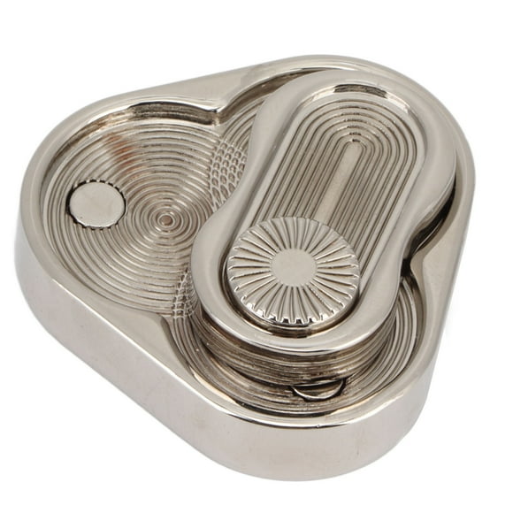 Anxiety Relief Slider Toy, Triangular Mellow ADHD Rotation Slider Metal Spiral Texture Ergonomic For Office Worker For Home