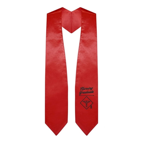 Endea Graduation Red Nursing Graduate Stole/Sash with Classic Tips