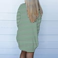 thumbnail image 4 of SELONE Womens Lightweight Cardigan Long Sleeve Tunic Open Front Cardigans Without Hoodie Striped Beach Vacation Wear Green S, 4 of 6