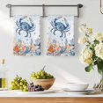 thumbnail image 3 of CrabCoastal Kitchen Towels Set of 2, Summer Beach Coral Starfish Blue Ombre Absorbent Dish Towels for Kitchen, Microfiber Hand Towel, Quick Drying Tea Towel for Cleaning Decorative Dishcloths, 3 of 7