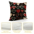 thumbnail image 4 of Nawypu  Valentine's Day Black Decorative Throw Pillow Covers, Red Love Hearts Grey Polka Dots Cushion Case Decor, Anniversary Wedding Holiday Farmhouse Home Decoration for Sofa, 4 of 5