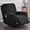 Black, variant on Thicken Recliner Chair Covers with Pockets, 4 Piece Recliner Slipcovers Stretch Reclining Chair Cover Jacquard Non-Slip Furniture Protector Washable-Black