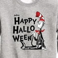 thumbnail image 3 of Dr. Seuss - Happy Halloween Skeleton Cat - Toddler And Youth Crewneck Fleece Sweatshirt, 3 of 6