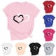 thumbnail image 1 of RKSTN Valentine's Day Shirts for Women Oversized Crewneck Valentines Heart Graphic Print Short Sleeve T Shirt Womens Casual Solid Summer Round Neck Plus Size Loose Fits Tee Top for Valentine Gifts, 1 of 8