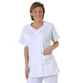 thumbnail image 4 of Unisex Warehouse Work Wear Hospital Technician White Coat Laboratory Blouse, 4 of 5
