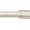 Brushed Nickel, variant on Adjustable curtain rod, 1" diameter with aluminum trim, 16 to 144 inches