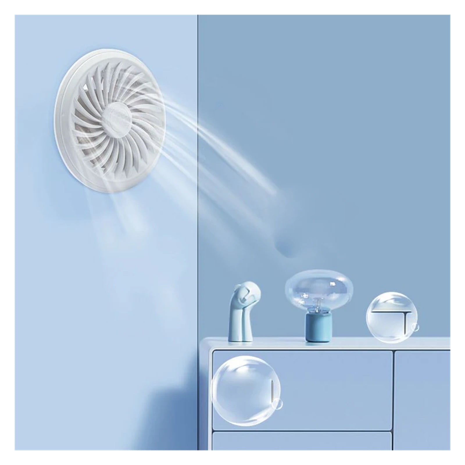 4''6'' Exhaust Fan Adjustable Speed Duct Fan Kitchen Window Airflow Air Cleaning Fan Ventilator Attic Pipe Ventilation Extractor ,Energy-Efficient