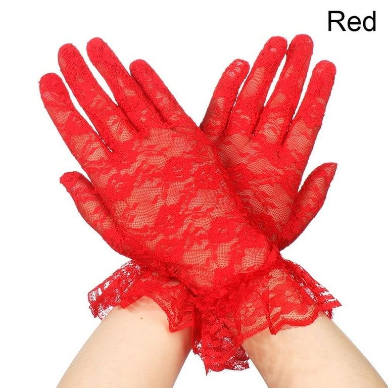 Red wedding gloves deals
