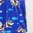 thumbnail image 4 of LRen Toddler Boy Swimsuit Boys Swim Set 2 Piece Short Sleeve Boys Swimming Shirt Trunks Rash Guard Bathing Suits, 4 of 9