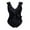 Black, variant on Bigersell Ruffle One-Piece Swimsuits for Women V Neck Ruched Bathing Suits High Cut Monokini Swimwear 1 Piece Swimsuit Black XXL