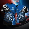 thumbnail image 1 of PLstar Cosmos-Camiseta de dardos con nombre personalizado para hombre, camisa con estampado 3D, de manga corta, informal, Unisex, DW82Adult size M Gao Jinjia LED, 1 of 2