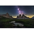 thumbnail image 2 of Krivec, Ales 24x17 Gold Ornate Wood Framed with Double Matting Museum Art Print Titled - Tre Cime Di Lavaredo, 2 of 4