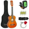Best Choice Products 30in Kids Acoustic Guitar Beginner Starter Kit with Tuner, Strap, Case, Strings - Brown