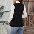 thumbnail image 7 of Kaemgyyd Women's Corduroy Vest Winter Warm Fashion Button Down Sleeveless Jackets Business Casual Dressy Work Office Outerwear, 7 of 7