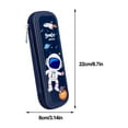 thumbnail image 2 of Sapphire Astronaut-Themed Plastic Academic Organizer Pouch With Themed Visuals & Consolidating Storage For Youngster Campus Essentials Management, 2 of 3