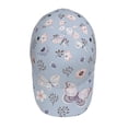 thumbnail image 4 of Fotbe Blue Butterfly Baseball Cap, Blue Butterfly Print Dad Hat,Outdoor Hat,Adjustable Sports Cap, Perfect For Activities, 4 of 9