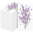thumbnail image 1 of Toallas desechables de papel para manos, 2 capas, diseño floral, paquete de 100, 1 of 6